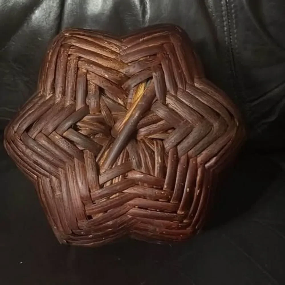 Woven Wicker Decorative Pumpkin